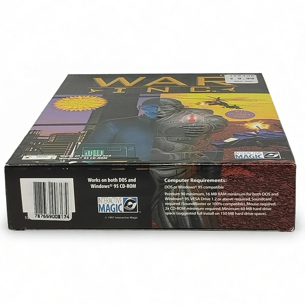 1997 War Inc. PC CD-ROM Big Box Game Interactive Magic Big Box Strategy PC Game